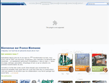 Tablet Screenshot of francebiomasse.com